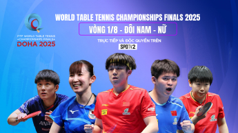 Giải bóng bàn VĐTG 2025 - World Table Tennis Championships Finals 2025 - Vòng 1/8 đôi nam/nữ